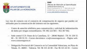 Pilar de la Horadada ha habilitado la oficina de atención a los damnificados