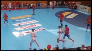 La selección española de balonmano no defraudó en Almoradí