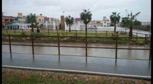 Después de la nieve, llega la lluvia a Torrevieja