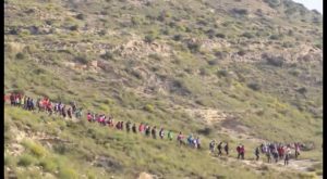 Cientos de personas participaron el domingo en la VI marcha senderista de Rojales