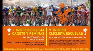 San Bartolomé acogerá dos trofeos ciclistas el 23 de agosto
