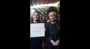 Un alumno de «El Campico» de Jacarilla, Medalla de Honor del Consell Valencià de Cultura
