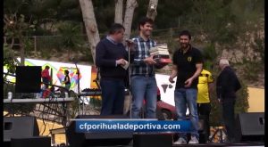 Diego Villagordo y Javier Fernandez, 1º y 2º premio Poesia deportiva "Miguel Hernández y el fútbol"