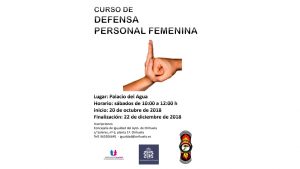 Igualdad anuncia la segunda edición del Taller de Defensa Personal