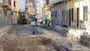 Las obras de la calle Salitre acabarán a principios de febrero