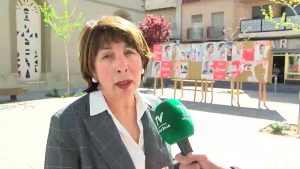 Vallas electorales en Rafal con carteles del PSOE ya pegados