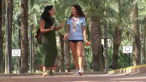 La atleta oriolana Carmen Marco consigue una medalla de bronce en 100 metros lisos