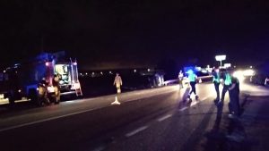 Dos heridos al chocar dos vehículos en la N-332, a su paso entre Guardamar y San Fulgencio.