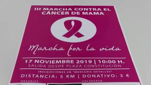 Almoradí acogerá la tercera marcha contra el cáncer de mama el próximo 17 de noviembre