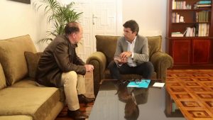 Carlos Mazón propone a Emilio Bascuñana coordinar a los alcaldes de la Mesa Provincial del Agua