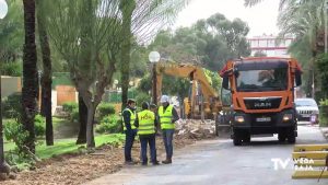 Se inician las obras en la Avenida Los Pinos de Guardamar