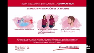 Sanidad confirma 15 nuevos casos positivos de coronavirus en la Comunitat Valenciana