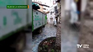 Municipios de la comarca combaten el coronavirus con desinfección en calles y espacios municipales