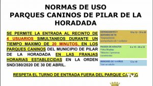 Reapertura de los parques caninos en Pilar de la Horadada