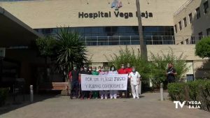Personal de limpieza del Hospital Vega Baja se concentra para conseguir mejoras