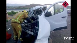 Una persona herida en un accidente en Orihuela