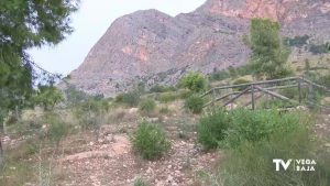 Un grupo de voluntarios retira dos toneladas de basura de la sierra de Redován