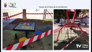 Sustitución de mobiliario de parques infantiles de Los Montesinos