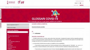 Un diccionario con las palabras clave de la pandemia