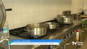 Los alumnos confinados recibirán el menú del comedor en casa