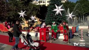 Papá Noel llega a la Glorieta Gabriel Miró de Orihuela