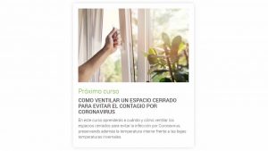 Curso gratuito para aprender a ventilar espacios cerrados