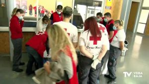 Cruz Roja realiza en Almoradí una jornada práctica sobre emergencias municipales