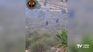 Un incendio forestal arrasa 200 metros cuadrados en San Miguel de Salinas
