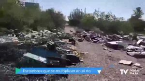 La basura se acumula en los alrededores del río Segura