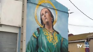 Santa Águeda ya tiene un mural gigante en Catral