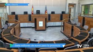 La Vega Baja recibirá 1,4 millones de euros del Plan +Deporte de la Diputación de Alicante