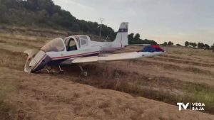 Una avioneta sufre un accidente en Pilar de la Horadada pero no deja víctimas