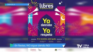 Orihuela reparte abanicos y pulseras con el lema "Yo decido. Yo respeto" por unas fiestas seguras