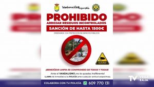 El ayuntamiento de Benejúzar sanciona con hasta 1500 euros los vertidos incontrolados