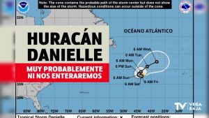 No, el huracán Danielle no se dirige a la Península Ibérica