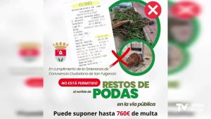 La Policía Local de San Fulgencio multa a una persona con 760€ por el vertido de restos de podas