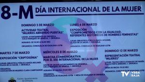Orihuela programa exposiciones, obras de teatro y una marcha reivindicativa con motivo del 8M