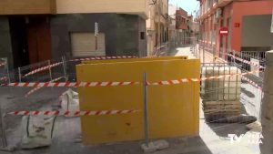 Se paran las obras del alcantarillado del casco histórico de Callosa de Segura al carecer de informe