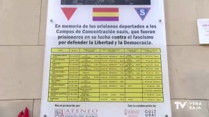 Orihuela rinde homenaje a los vecinos que murieron en campos de concentración