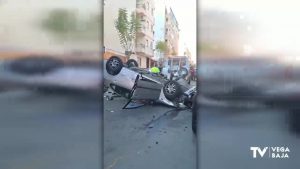 Accidente de tráfico en pleno centro de Torrevieja