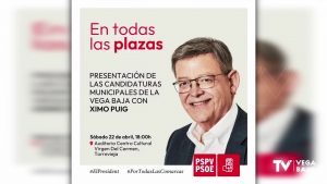 Ximo Puig visita Torrevieja para presentar las candidaturas municipales del PSOE en la Vega Baja