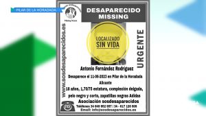 Encuentran sin vida al joven de 18 años desaparecido en Pilar de la Horadada