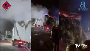 Arde un tráiler de grandes dimensiones en Dolores