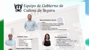 Manuel Martínez Sirvent da a conocer las áreas que asumen los nuevos concejales de Callosa