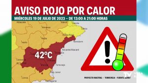 La Vega Baja alcanza este miércoles el nivel rojo por altas temperaturas