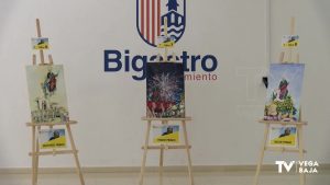A subasta las obras del concurso de portadas del libro de San Joaquín 2023 de Bigastro