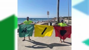 Llegan las banderas para daltónicos a las playas de la Vega Baja
