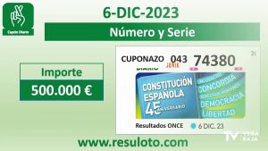 El Cupón Diario de la ONCE reparte en Bigastro 245.000 euros