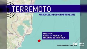 Se registra un terremoto de madrugada con epicentro en el mar al sureste de Torrevieja