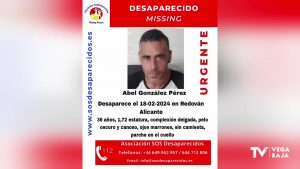 La Vega Baja busca a Abel González, desaparecido en Redován el pasado domingo